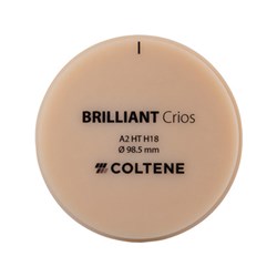 Coltene BRILLIANT Crios Disc - Shade A2 - High Translucent - Size H18 - 18 x 98.5mm