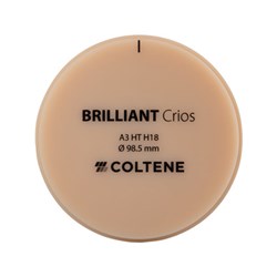 Coltene BRILLIANT Crios Disc - Shade A3 - High Translucent - Size H18 - 18 x 98.5mm