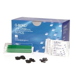 GC GBOND - Self-Etching Light-Cured Adhesive - Starter Kit - 0.1ml Unidoses, 50-Pack