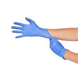 HSD-9796096 - Gloves DE Nitrile Examination Pwd Free Large Box 200