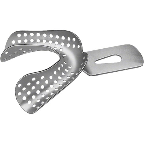 Aesculap Stainless Steel Impression Tray - Size 3 - Edentulous Lower - 72mm x 57mm