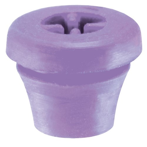 Komet Silicone Plug for Bur Blocks - 9891-6 - Purple, 8-Pack