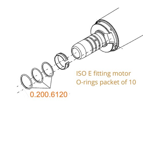 KaVo O RING 8.3 x .68 - For Pneumatic and Electric Motors, 10-Pack